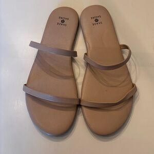 Shade and shore tan sandals never worn new without tags can’t return